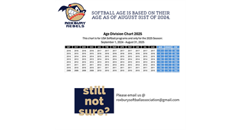 USA Softball Age Chart
